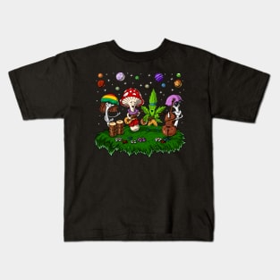 Hippie Mushrooms Party Kids T-Shirt